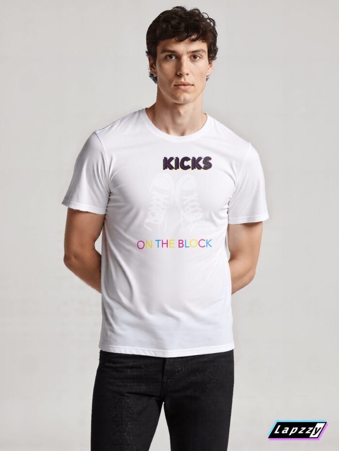 New Kicks Shoes Unisex White Tee
