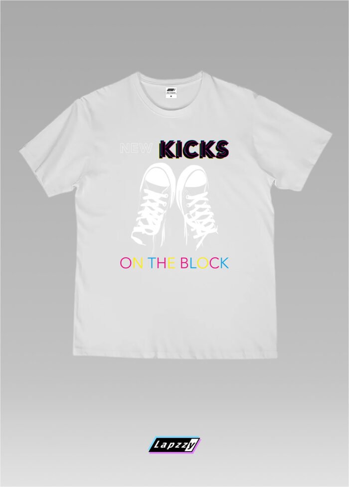 New Kicks Shoes Unisex White Tee