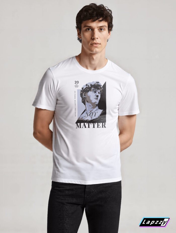 Not Matter David Unisex White Tee