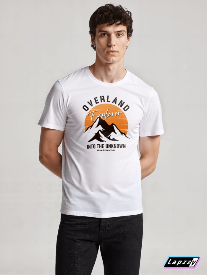Overland Unisex White Tee