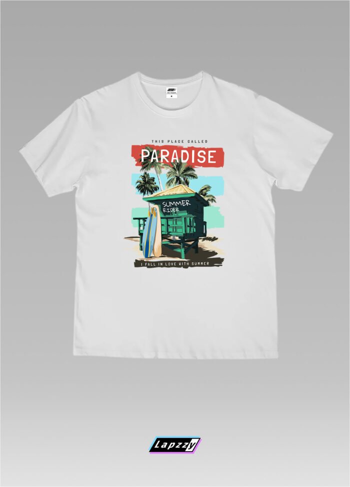 Paradise Summer House Chill Unisex White Tee