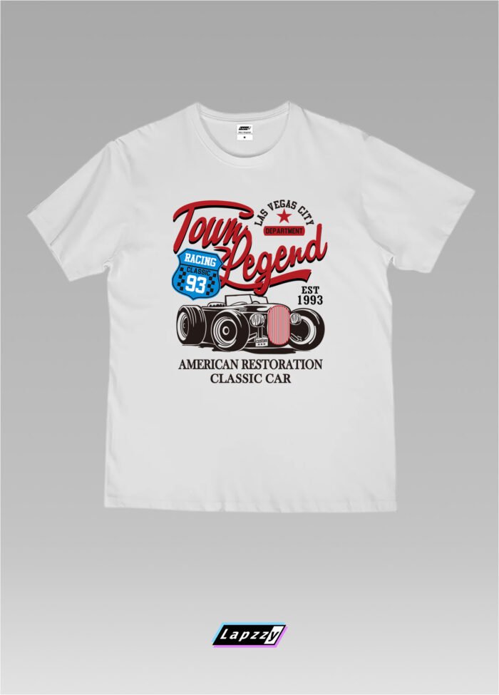 Racing Classic Unisex White Tee
