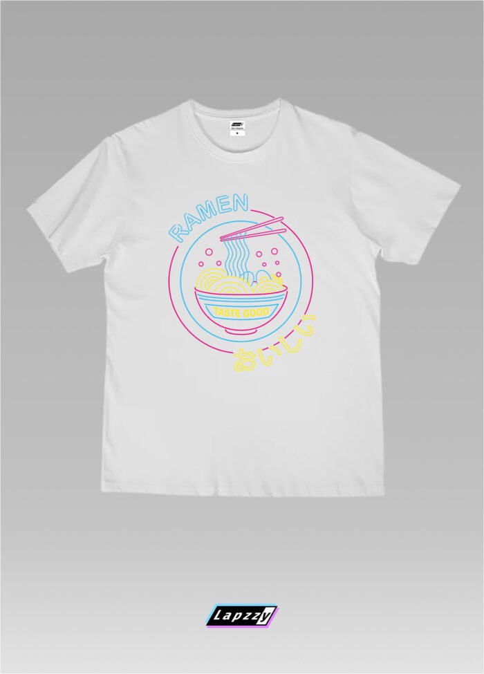 Ramen Neon Unisex White Tee