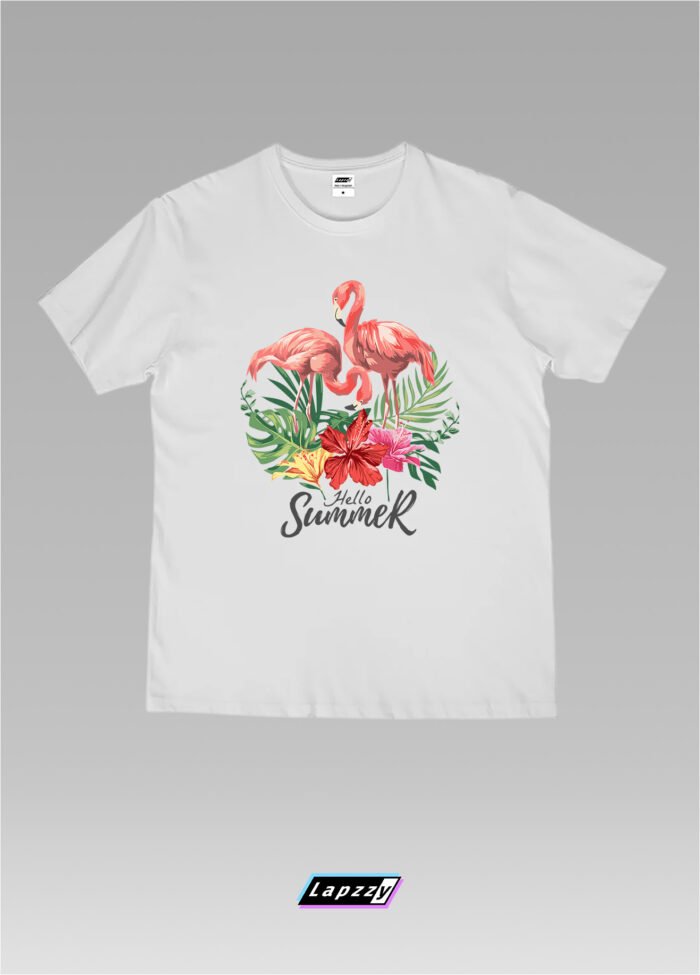 Read Crane Hello Summer Unisex White Tee