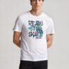 Ready Skate Dino Unisex White Tee