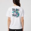 Ready Skate Dino Unisex White Tee