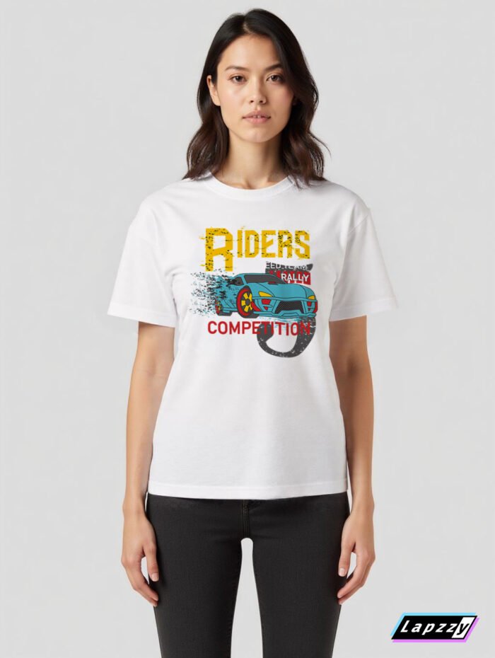 Riders Unisex White Tee