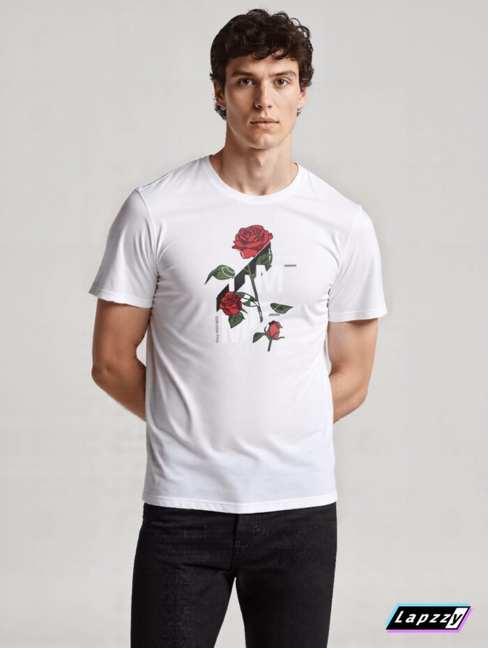 Roses Unisex White Tee