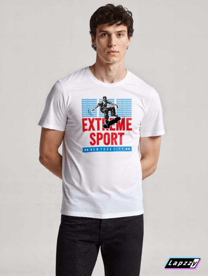 Stakeboarding Unisex White Tee