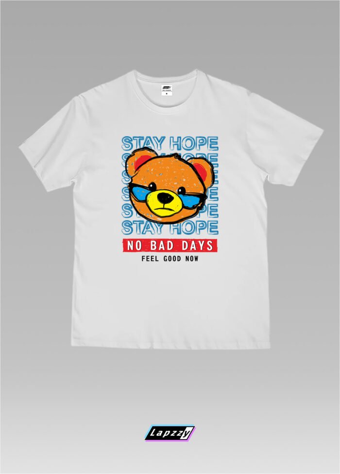 Stay Home No Bad Days Unisex White Tee