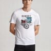 Sunset Riding Unisex White Tee