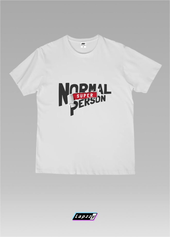 Super Normal Person Unisex White Tee