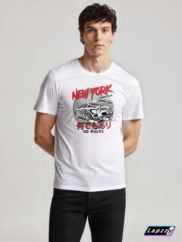 Supra Ny Street Racing Unisex White Tee
