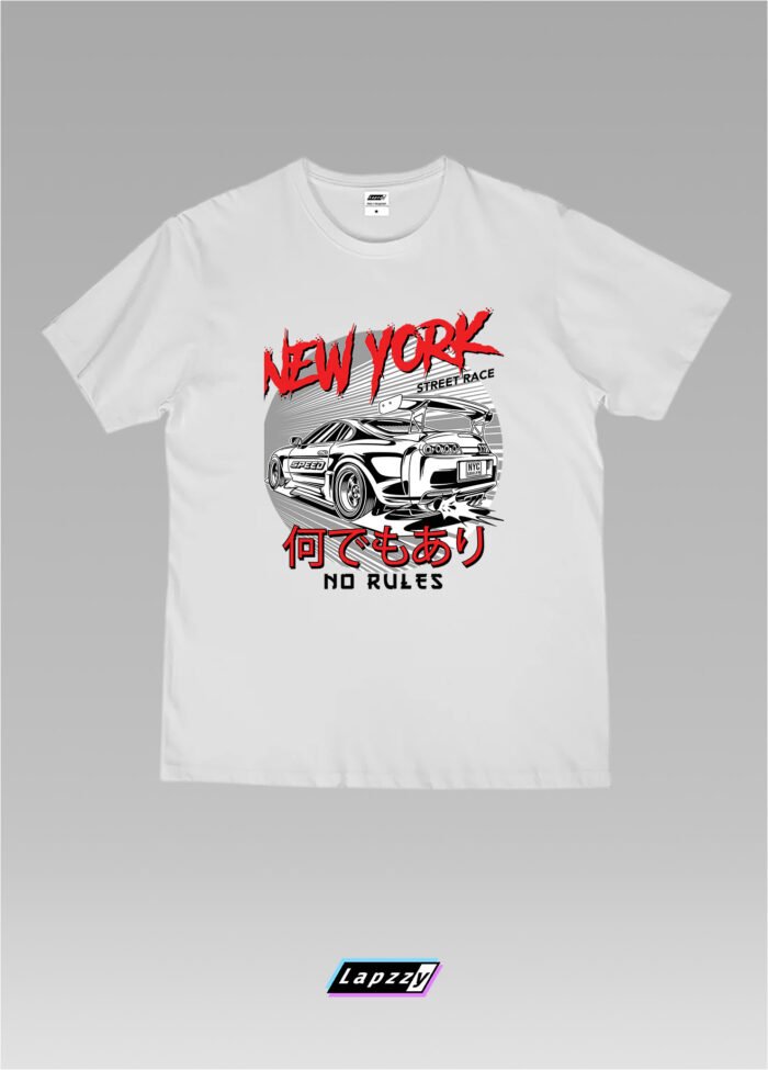 Supra Ny Street Racing Unisex White Tee