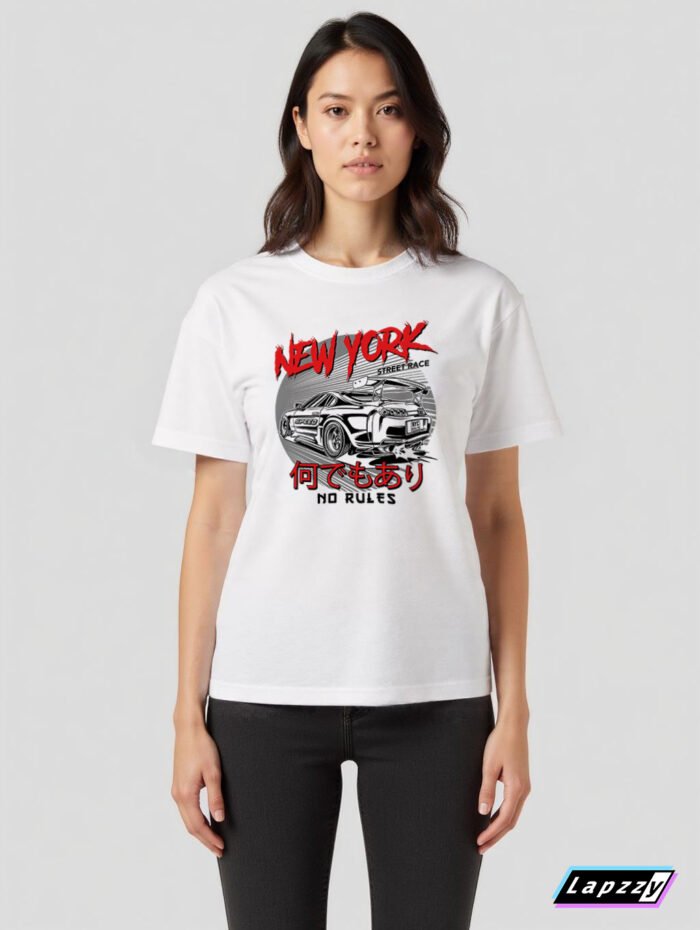 Supra Ny Street Racing Unisex White Tee