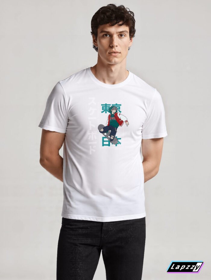 Tokyo Skate Unisex White Tee