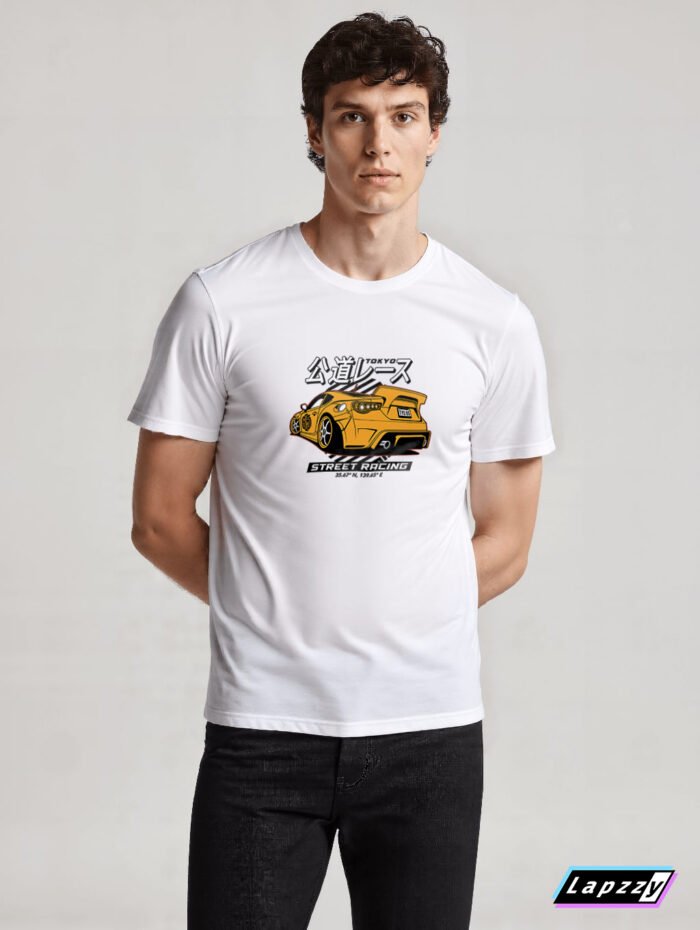 Tokyo Supra Street Racing Unisex White Tee