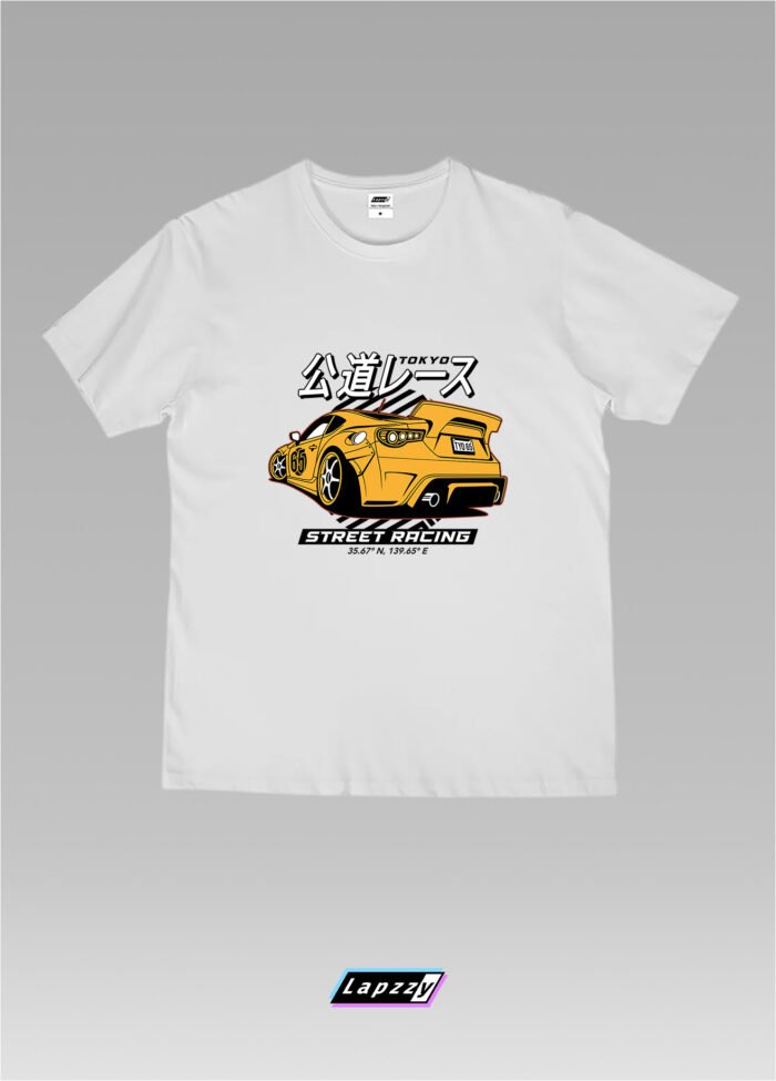 Tokyo Supra Street Racing Unisex White Tee