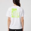 Train Hard Unisex White Tee