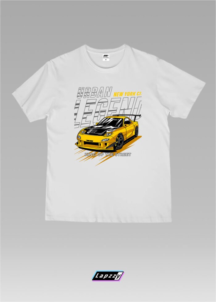 Urban Legend Car Unisex White Tee