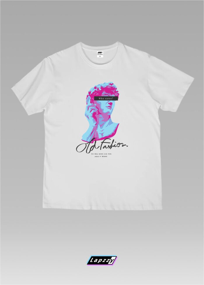 Who Cares David Unisex White Tee