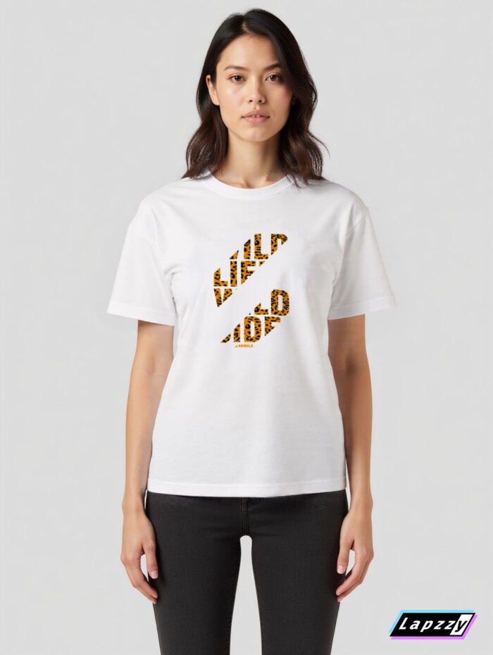 Wild Life Wild Side Unisex White Tee